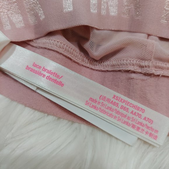 PINK Lace Halter Bralette - Picture 10 of 10